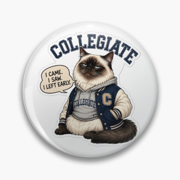 Item preview, Collegiate Grumpy Cat Varsity Letterman designed and sold by Snurly.
