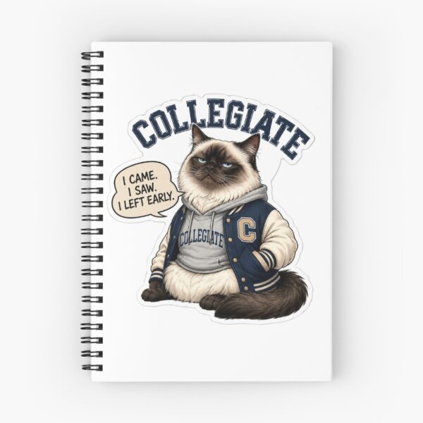 Item preview, Collegiate Grumpy Cat Varsity Letterman designed and sold by Snurly.