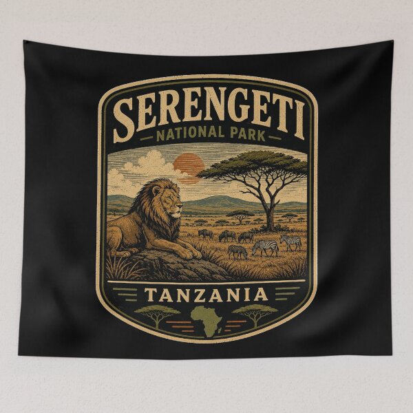 Item preview, Serengeti National Park - Tanzania designed and sold by GoodOldVintage.