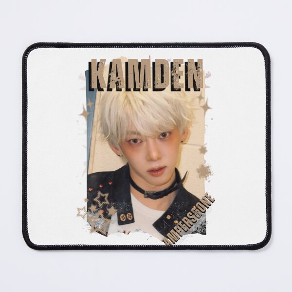 Item preview, AMPERS&ONEe Kamden Global KPOP Boy Group Black and White Collage Digital Art Portrait designed and sold by AJUNICE STUDIO.