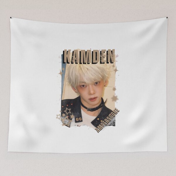 Item preview, AMPERS&ONEe Kamden Global KPOP Boy Group Black and White Collage Digital Art Portrait designed and sold by AJUNICE STUDIO.
