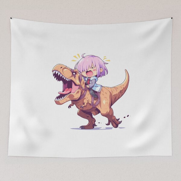 Item preview, Mash Kyrielight Fate Grand Order Chibi Dinosaur Ride designed and sold by Dashsopaner.