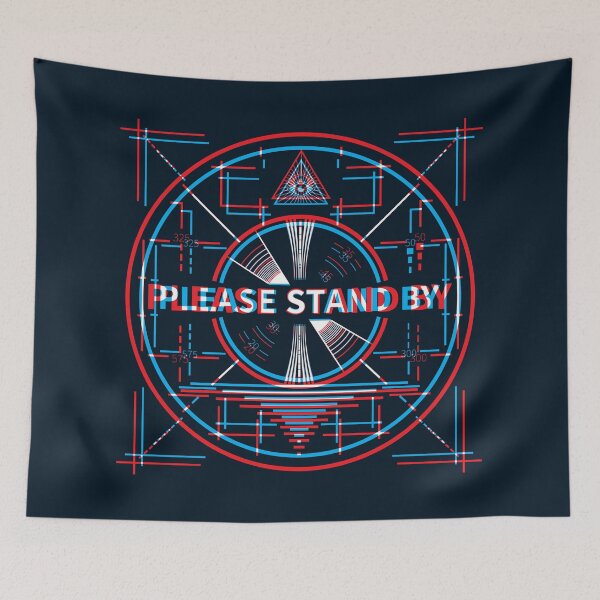 Item preview, Please Stand By Dark 3D Circle designed and sold by animinimal.