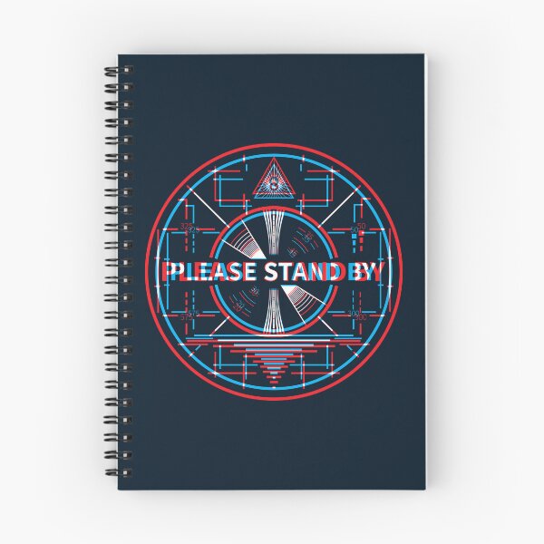 Item preview, Please Stand By Dark 3D Circle designed and sold by animinimal.