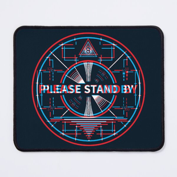 Item preview, Please Stand By Dark 3D Circle designed and sold by animinimal.