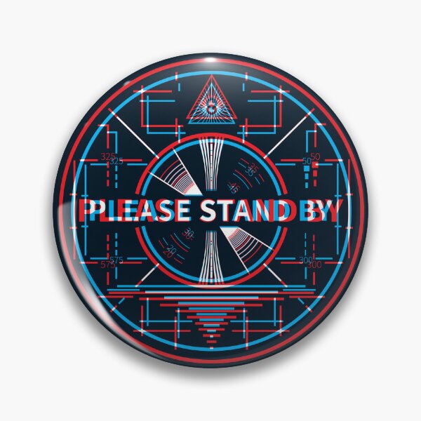 Item preview, Please Stand By Dark 3D Circle designed and sold by animinimal.