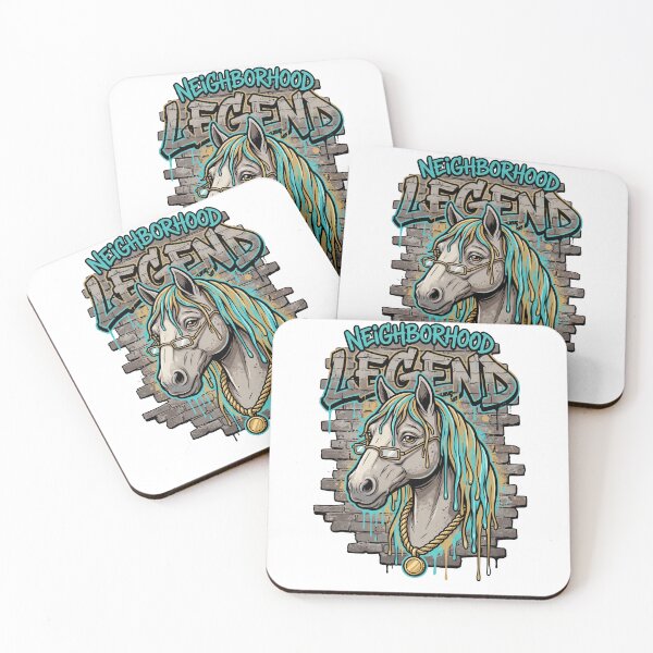 Item preview, Neighborhood Legend — Graffiti Style Horse Portrait Tee v2 designed and sold by CornishPixiPony.