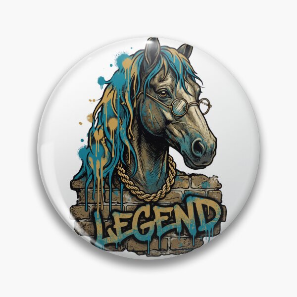 Item preview, Neighborhood Legend — Graffiti Style Horse Portrait Tee v3 designed and sold by CornishPixiPony.