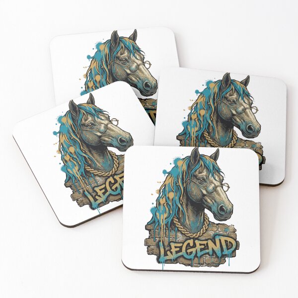 Item preview, Neighborhood Legend — Graffiti Style Horse Portrait Tee v3 designed and sold by CornishPixiPony.