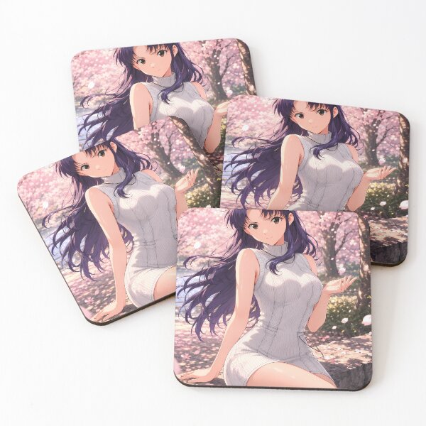 Item preview, Misato Katsuragi Neon Genesis Evangelion Cherry Blossom Serenity designed and sold by Dashsopaner.