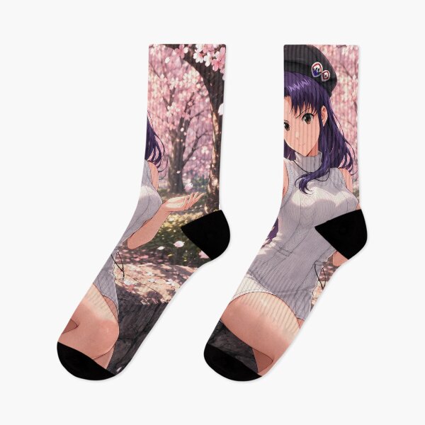 Item preview, Misato Katsuragi Neon Genesis Evangelion Cherry Blossom Serenity designed and sold by Dashsopaner.