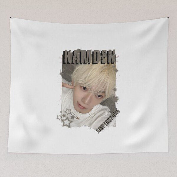 Item preview, AMPERS&ONEe Kamden Global KPOP Boy Group Black and White Collage Digital Art Portrait designed and sold by AJUNICE STUDIO.