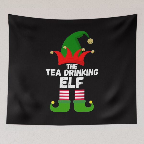 Item preview, The Tea Drinking Elf Family Christmas Elf Costume designed and sold by WeirdlyRare.