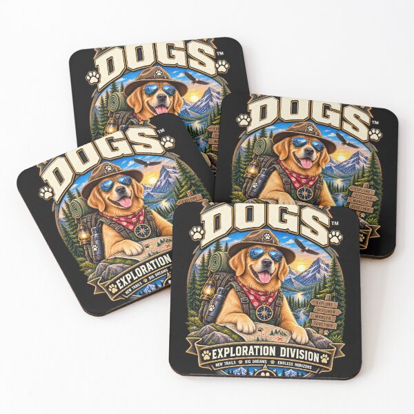 Item preview, Exploration Division Dog Adventure Vintage Wilderness Explorer designed and sold by TeeVibeHaus.