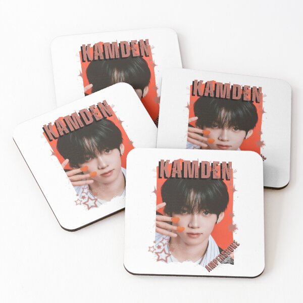 Item preview, AMPERS&ONEe Kamden Global KPOP Boy Group Black and White Collage Digital Art Portrait designed and sold by AJUNICE STUDIO.