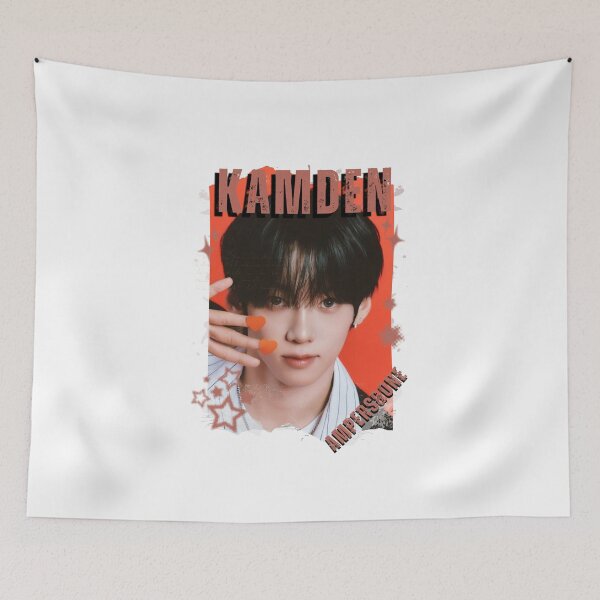 Item preview, AMPERS&ONEe Kamden Global KPOP Boy Group Black and White Collage Digital Art Portrait designed and sold by AJUNICE STUDIO.