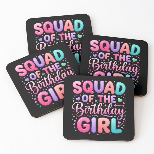 Item preview, Squad of the Birthday Girl Cute Kawaii Bday T-Shirt | Funny Birthday Party Graphic Gift for Girls designed and sold by Trendably.