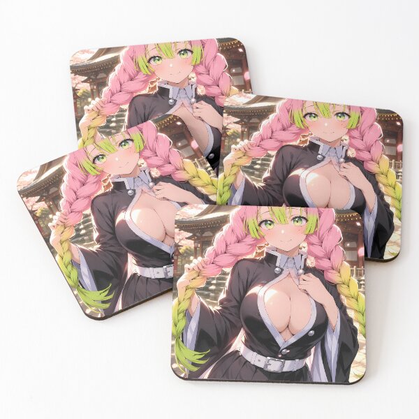 Item preview, Mitsuri Kanroji Demon Slayer Sakura Shrine Portrait designed and sold by Dashsopaner.
