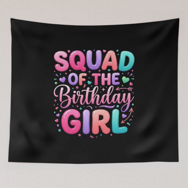 Item preview, Squad of the Birthday Girl Cute Kawaii Bday T-Shirt | Funny Birthday Party Graphic Gift for Girls designed and sold by Trendably.