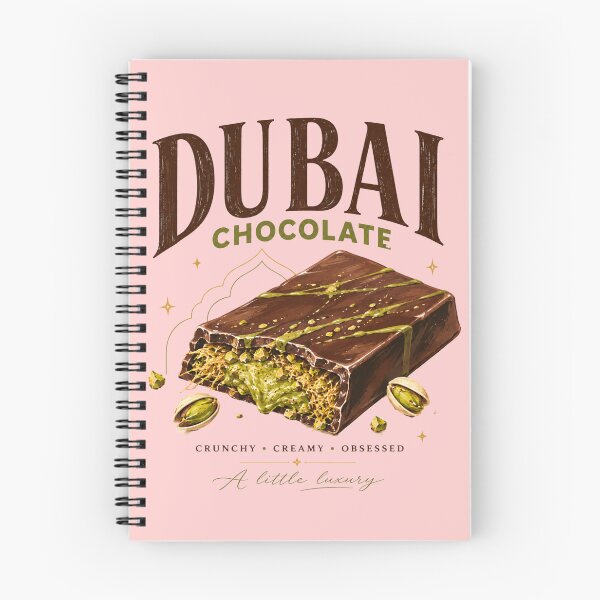 Artikelvorschau, Dubai Schokolade | Illustration eines Gourmet-Desserts mit Pistazien-Kataifi entworfen und verkauft von UUniqueIImprint.