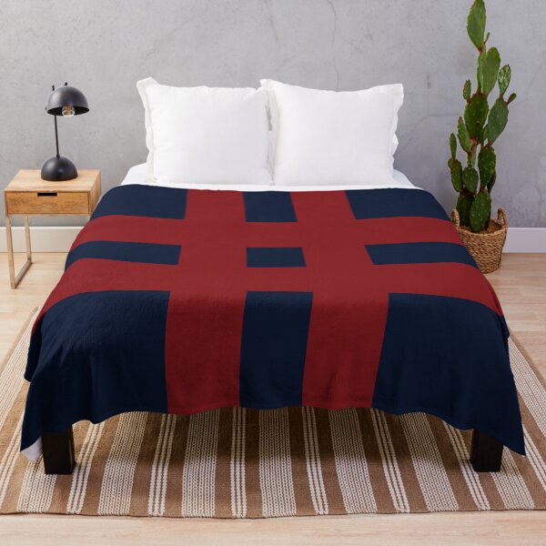 Item preview, Interwoven Red Lines on Navy designed and sold by PSCSCo.