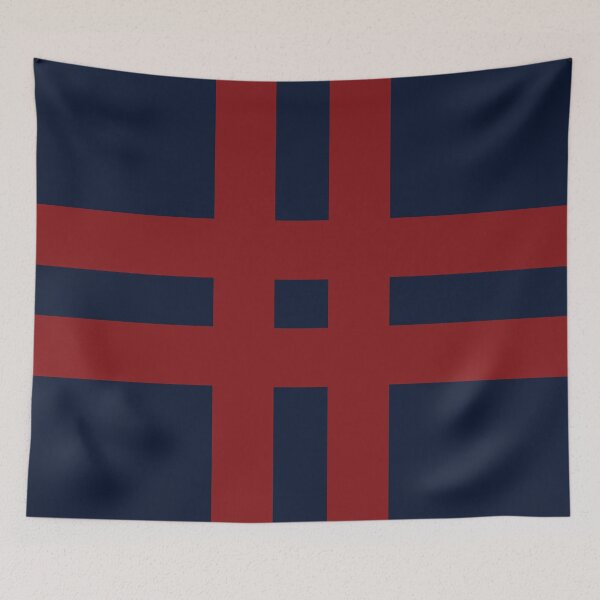 Item preview, Interwoven Red Lines on Navy designed and sold by PSCSCo.