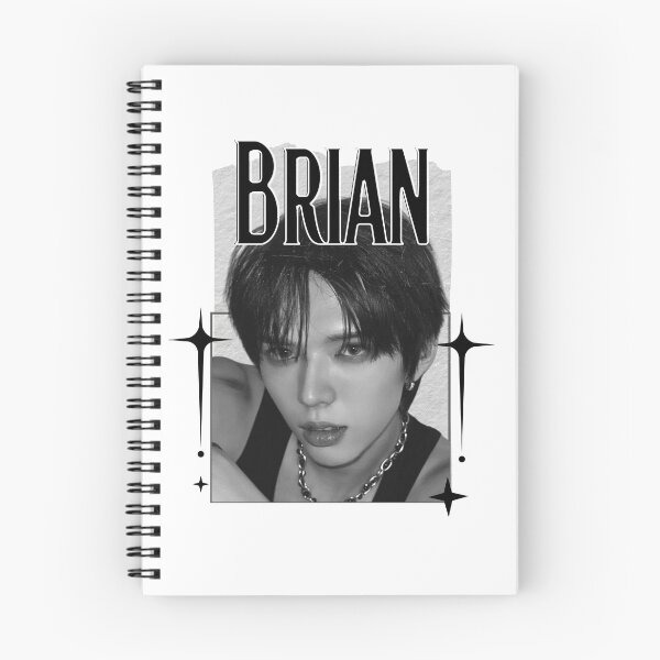 Item preview,  AMPERS&ONEe Brian Global KPOP Boy Group Black and White Collage Digital Art Portrait designed and sold by AJUNICE STUDIO.