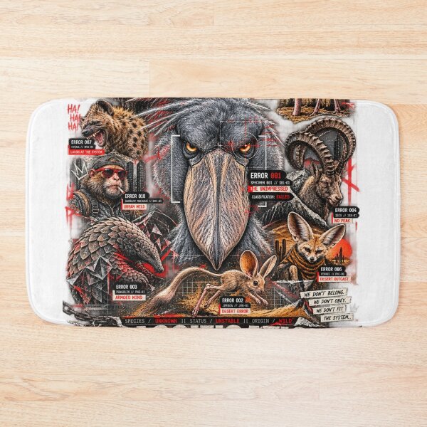 Item preview, Animal Error System – Classification Failed | Anti-Design Streetwear Graphic, Brutalist Animal Art designed and sold by zdzdesigner.
