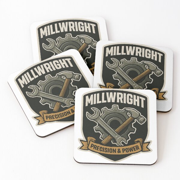 Item preview, Millwright, Precision and Power Sticker Design designed and sold by TeeCraftTeeCo.