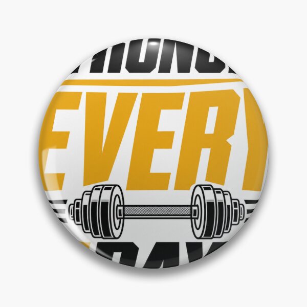 Item preview, Stronger Every Day Gym Motivation Design designed and sold by TheMerchVibe.