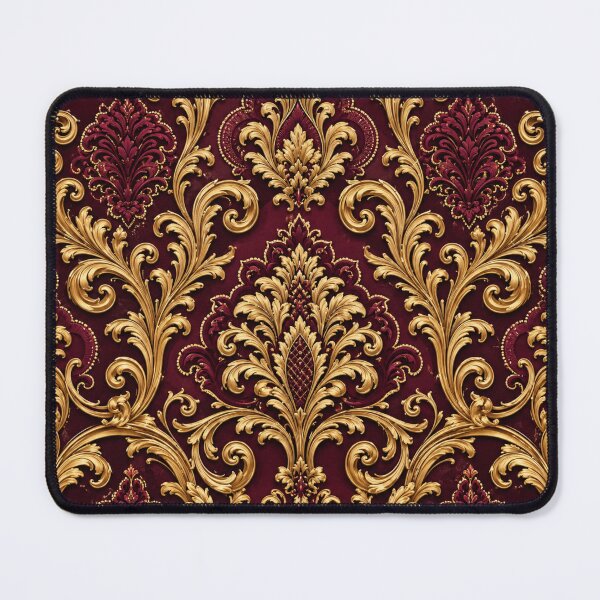 Item preview, Maroon-Gold Baroque & Damask designed and sold by DesignsByPrnces.