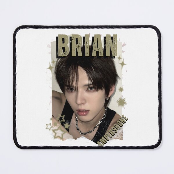 Item preview, AMPERS&ONEe Brian Global KPOP Boy Group Black and White Collage Digital Art Portrait designed and sold by AJUNICE STUDIO.