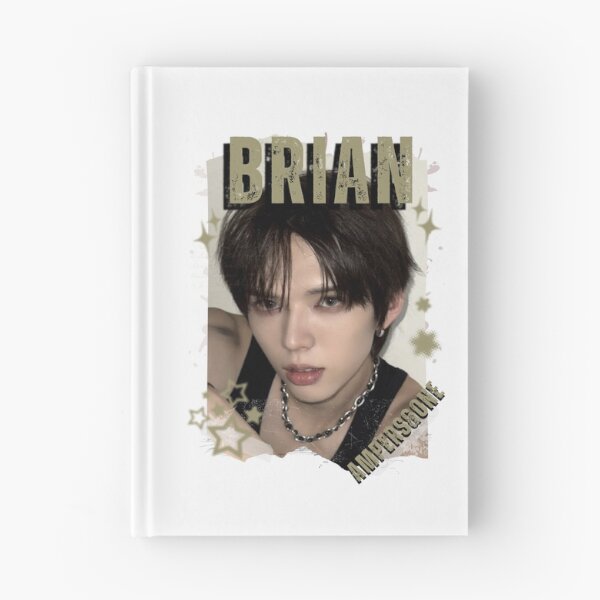 Item preview, AMPERS&ONEe Brian Global KPOP Boy Group Black and White Collage Digital Art Portrait designed and sold by AJUNICE STUDIO.