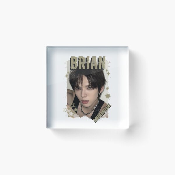 Item preview, AMPERS&ONEe Brian Global KPOP Boy Group Black and White Collage Digital Art Portrait designed and sold by AJUNICE STUDIO.
