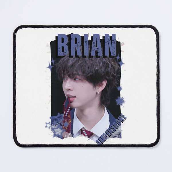 Item preview, AMPERS&ONEe Brian Global KPOP Boy Group Black and White Collage Digital Art Portrait designed and sold by AJUNICE STUDIO.