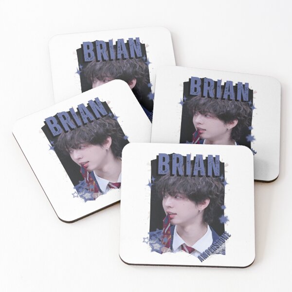 Item preview, AMPERS&ONEe Brian Global KPOP Boy Group Black and White Collage Digital Art Portrait designed and sold by AJUNICE STUDIO.
