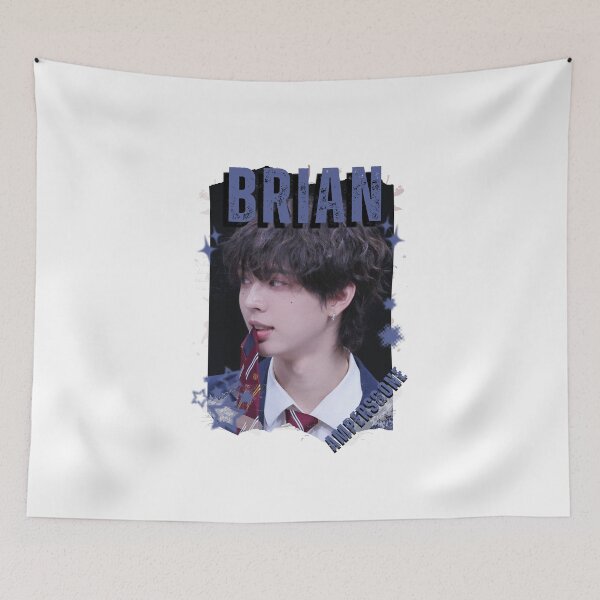 Item preview, AMPERS&ONEe Brian Global KPOP Boy Group Black and White Collage Digital Art Portrait designed and sold by AJUNICE STUDIO.