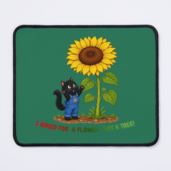 Item preview, Funny Cat and Giant Sunflower designed and sold by lumar23.
