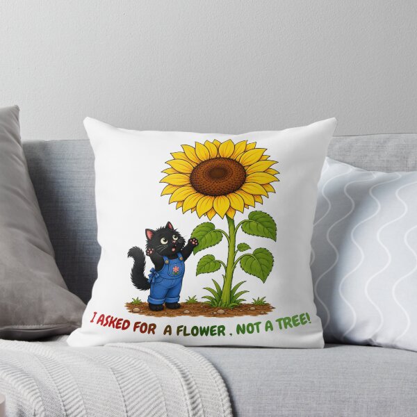 Item preview, Funny Cat and Giant Sunflower designed and sold by lumar23.
