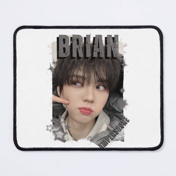 Item preview, AMPERS&ONEe Brian Global KPOP Boy Group Black and White Collage Digital Art Portrait designed and sold by AJUNICE STUDIO.