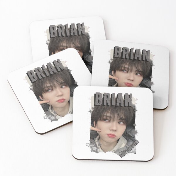 Item preview, AMPERS&ONEe Brian Global KPOP Boy Group Black and White Collage Digital Art Portrait designed and sold by AJUNICE STUDIO.