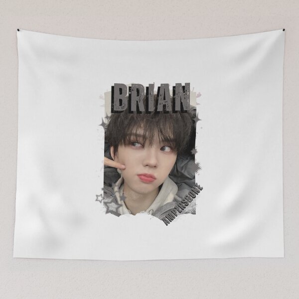 Item preview, AMPERS&ONEe Brian Global KPOP Boy Group Black and White Collage Digital Art Portrait designed and sold by AJUNICE STUDIO.