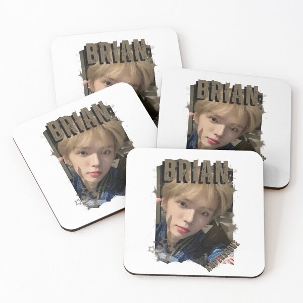 Item preview, AMPERS&ONEe Brian Global KPOP Boy Group Black and White Collage Digital Art Portrait designed and sold by AJUNICE STUDIO.