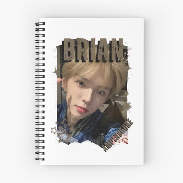Item preview, AMPERS&ONEe Brian Global KPOP Boy Group Black and White Collage Digital Art Portrait designed and sold by AJUNICE STUDIO.