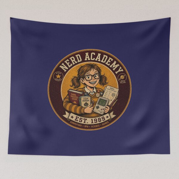 Item preview, Nerd Academy Retro 90s Geek Girl Vintage Patch designed and sold by YunsCozyCorner.