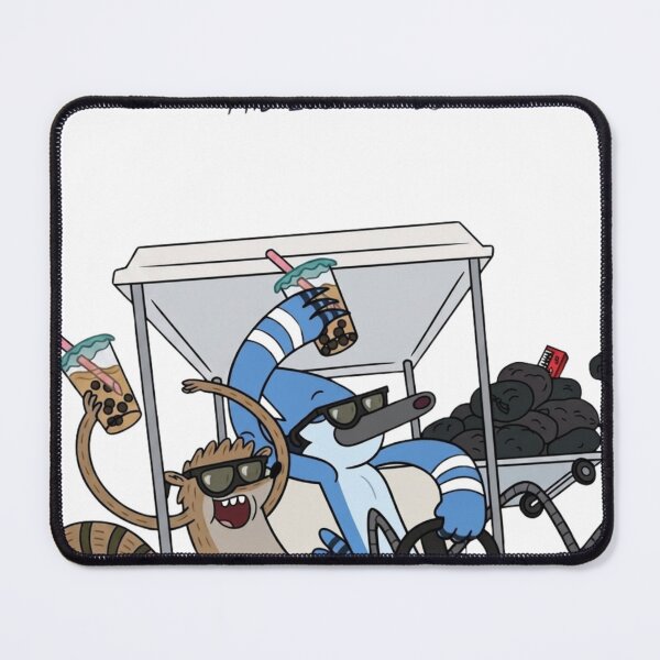 Item preview, Mordecai Rigby Golf Cart Boba Tea designed and sold by FreakToons.