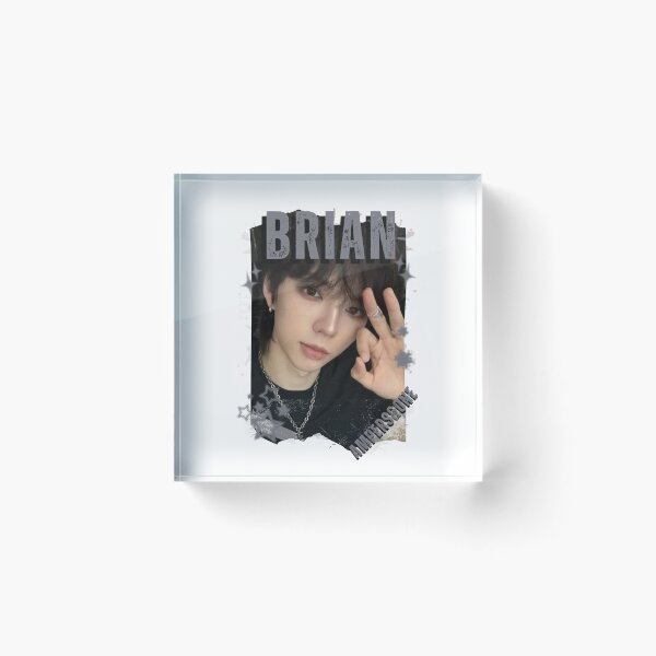 Item preview, AMPERS&ONEe Brian Global KPOP Boy Group Black and White Collage Digital Art Portrait designed and sold by AJUNICE STUDIO.