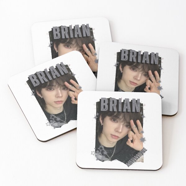 Item preview, AMPERS&ONEe Brian Global KPOP Boy Group Black and White Collage Digital Art Portrait designed and sold by AJUNICE STUDIO.