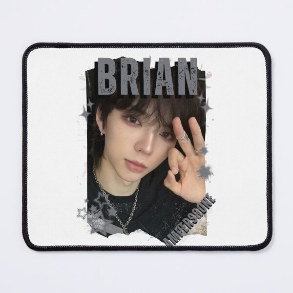Item preview, AMPERS&ONEe Brian Global KPOP Boy Group Black and White Collage Digital Art Portrait designed and sold by AJUNICE STUDIO.