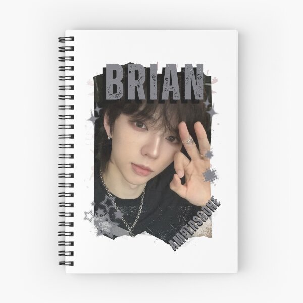 Item preview, AMPERS&ONEe Brian Global KPOP Boy Group Black and White Collage Digital Art Portrait designed and sold by AJUNICE STUDIO.